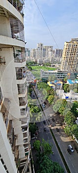 Skyline of suburbs of Mumbai