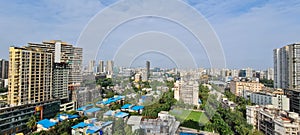 Skyline of suburbs of Mumbai