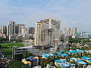 Skyline of suburbs of Mumbai