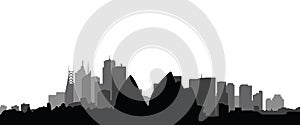 Skyline sydney city vector