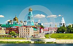 Skyline of Syzran town in Russia