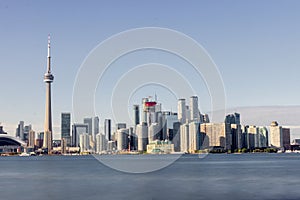 Skyline of Toronto in Ontario Canada
