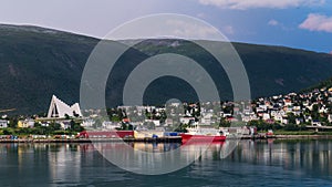Skyline of Tromso in Norway