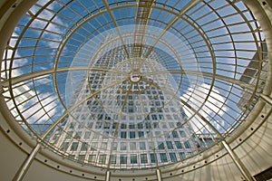 Skyline trough the glass