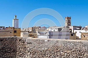 Skyline with two towers, El Jadida, Morocco