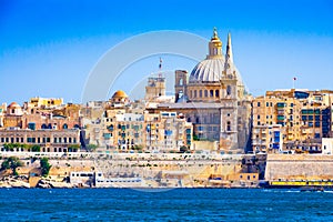 Skyline of Valleta, the capital city of Malta