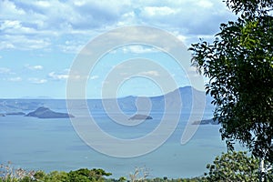 Skyline view around Tagaytay city Hightland at the day, Philippines