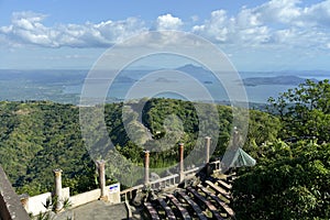 Skyline view around Tagaytay city Hightland at the day, Philippines