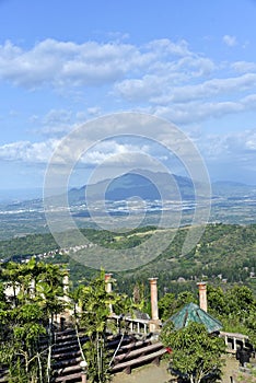 Skyline view around Tagaytay city Hightland at the day, Philippines