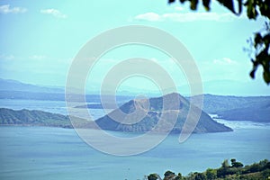 Skyline view around Tagaytay city Hightland at the day, Philippines