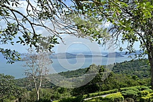 Skyline view around Tagaytay city Hightland at the day, Philippines