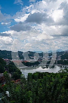 Skyline view of Kandy, Sri Lanka