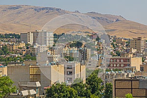 Skyline view of Kermanshah, Ir photo