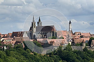 Skyline view of Rothenburg