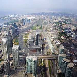 Skyline view of Toronto, Ontario, Canada