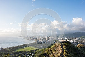 Diamond Head in Honolulu, state of Hawaii.