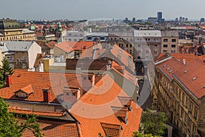 Skyline view of Zagreb, Croat