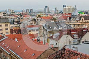 Skyline view of Zagreb, Croat