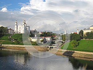 Skyline of Vitebsk town, Belarus