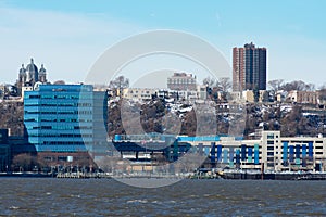 Skyline of Weehawken New Jersey along the Hudson River photo