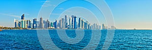 The symbol of Doha, Qatar photo