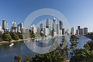 Skylines of Brisbane city, CBD in Australia