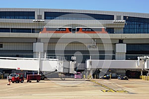 The Skylink monorail at the Dallas Fort Worth airport (DFW)