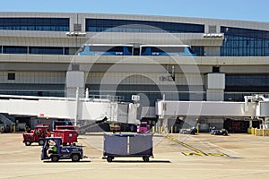 The Skylink monorail at the Dallas Fort Worth airport (DFW)