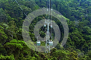 Skyrail Rainforest Cableway above Barron Gorge National Park Que photo