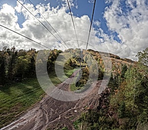 Skyride in the mountain