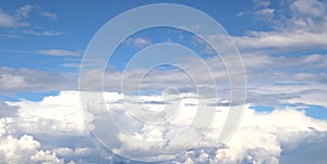 Skyscape. Cumulus clouds in close-up