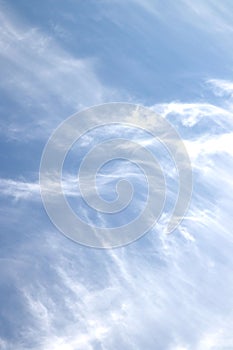 Skyscape. Cumulus clouds in close-up