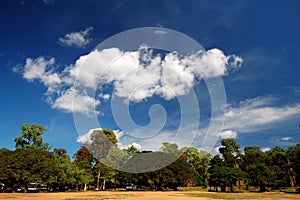 Skyscape of Prasat Suor Prats, Combodia photo