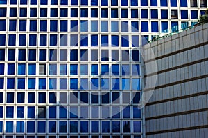 Skyscraper background modern building gray wall and windows exterior facade architecture urban view