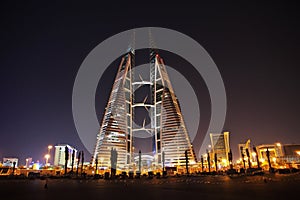 The skyscraper in Bahrain Financial Harbour, Manama, Bahrain