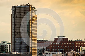 Skyscraper being renovated in Gurgaon