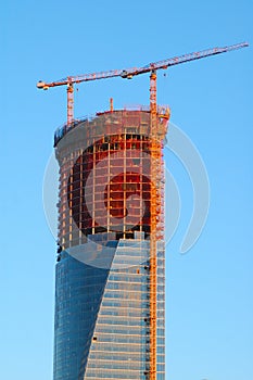 Skyscraper construction photo