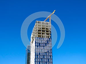 Skyscraper construction site