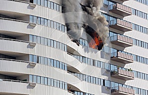 Skyscraper Floor on Fire photo