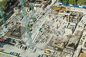 Skyscraper Foundation Construction Site