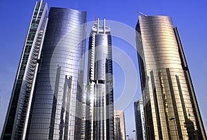 Skyscraper glas reflections