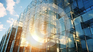 skyscraper glass molecule