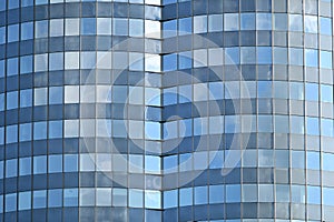 Skyscraper glass wall detail architecture