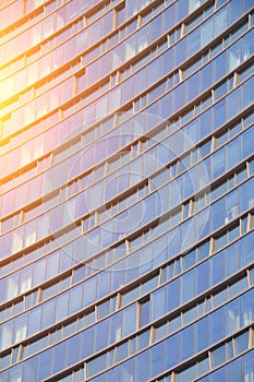 Skyscraper glass windows