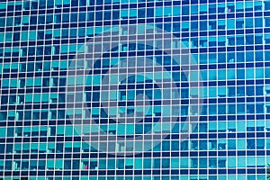 Skyscraper glass windows