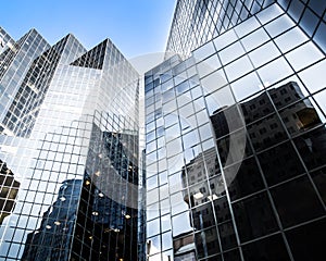 Skyscraper glasse in Montreal, Canada