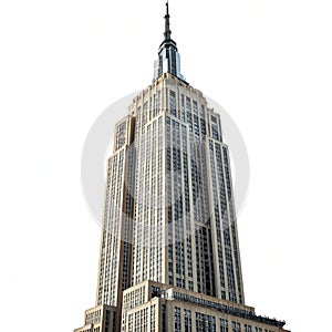 Skyscraper isolated on white background photo