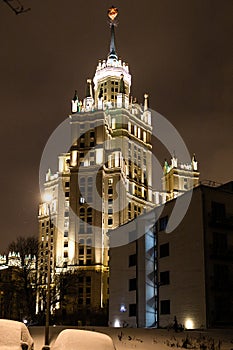 skyscraper on Kotelnicheskaya embankment in Moscow