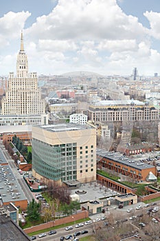 Skyscraper on Kudrinskaya Square and New American embassy