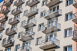 Skyscraper with lots of balconies